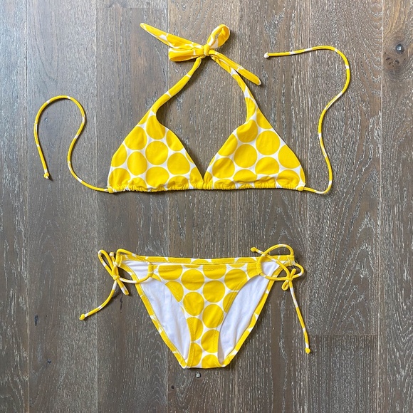 Victoria's Secret Other - 2/$15 Yellow Polka Dot Bikini Victoria's Secret